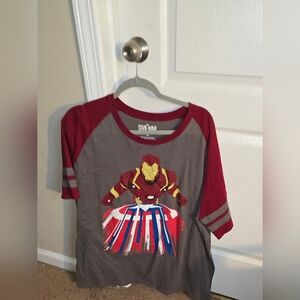 Marvel Red and Yellow Iron Man Graphic Tee